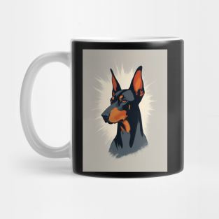 Doberman Dog 3 - Japanese Retro Art Mug